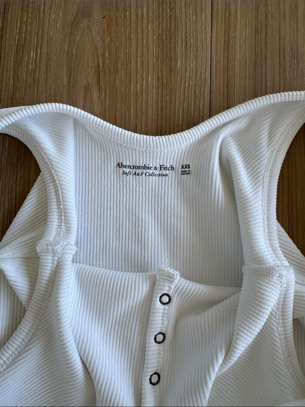 Abercrombie & Fitch Women’s Henley Button Down Bodysuit - Picture 3 of 4